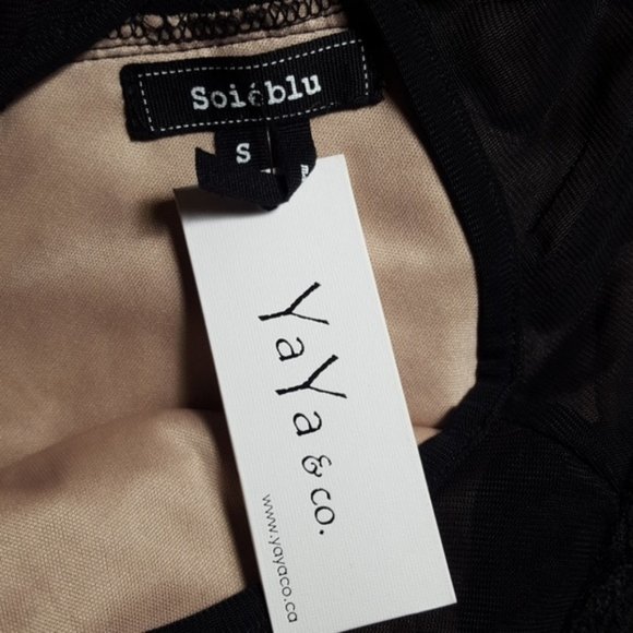 NWT Soieblu Black Lace Dress - Picture 5 of 6